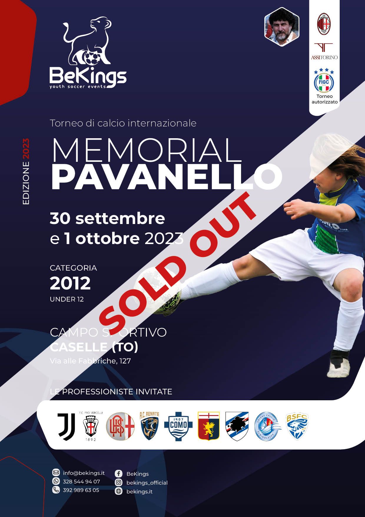 Memorial Pavanello sold out by BeKings, tornei di calcio giovanile
