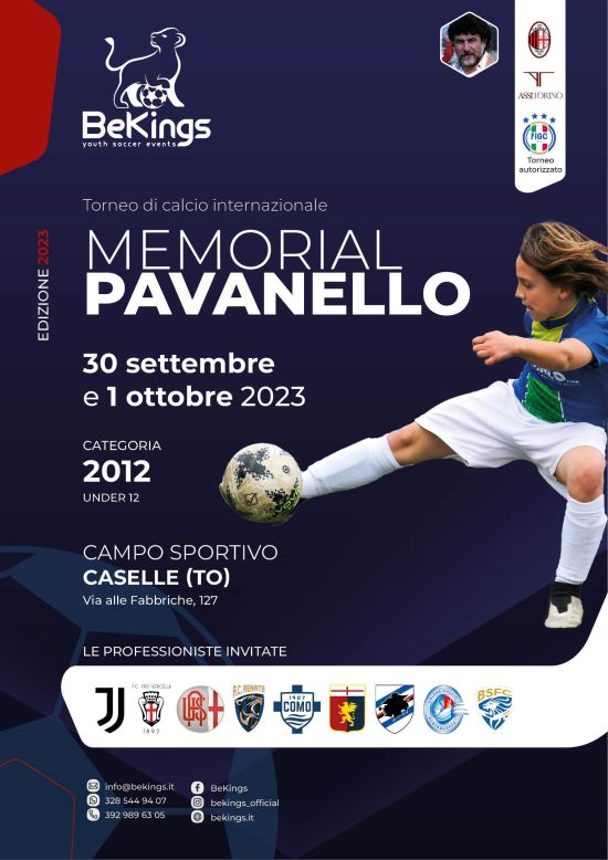 Locandina del torneo di calcio giovanile Memorial Pavanello